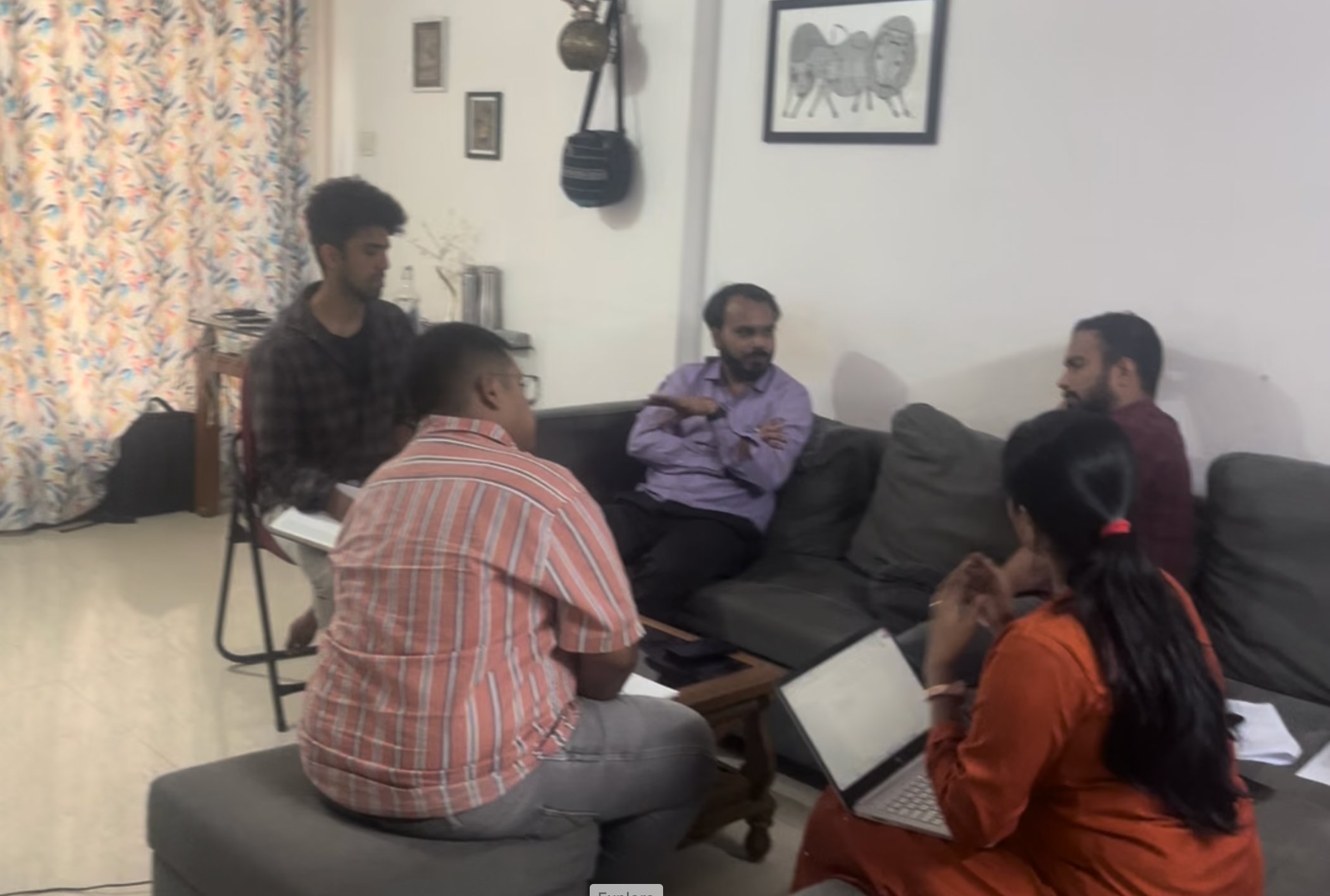 In-home focus group discussion